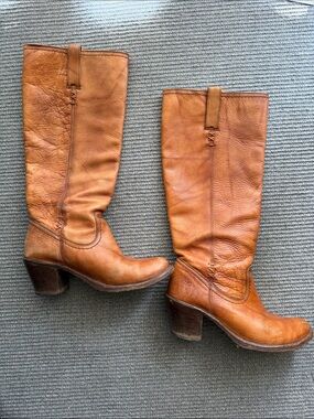 Rare Cognac Tall Frye Boots
